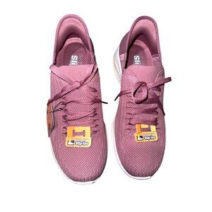 Skechers Womens Hands-Free Slip-Ins Sneakers Brilliant Path Pink 8.5 Air-Cooled